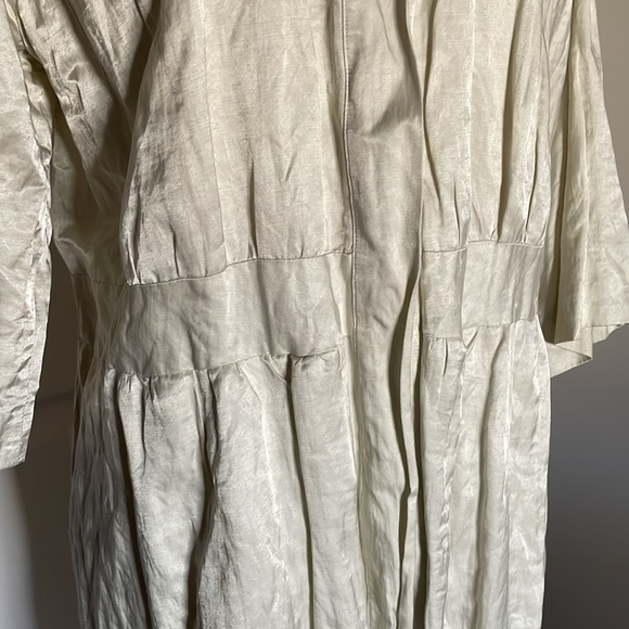 Eileen Fisher Rumpled Steel Satin Jacket - Picture 3 of 8